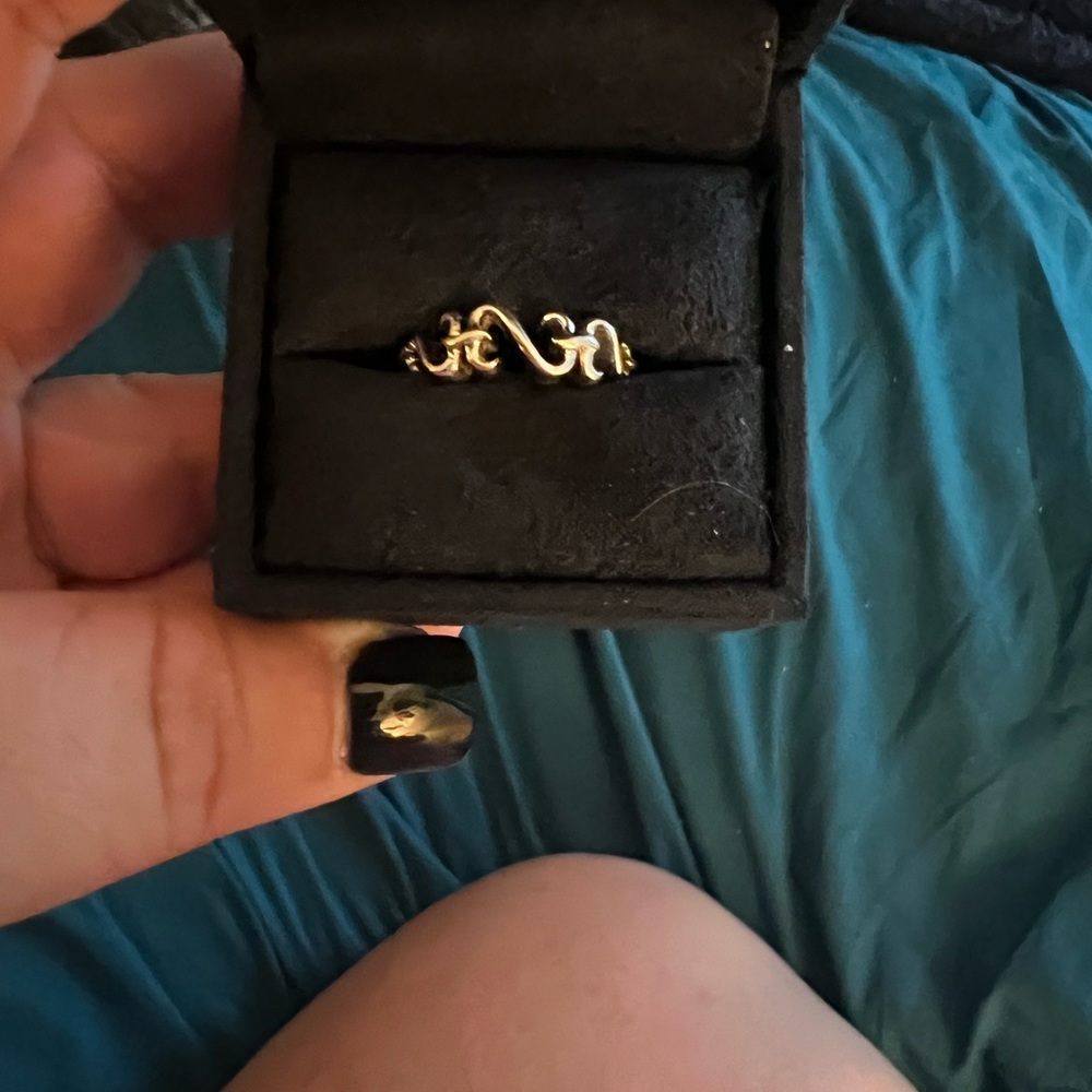 Open hearts ring